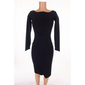 NWOT CHIARA BONI LA PETITE ROBE New 6 42 Aitana Body-Con Dress in Black